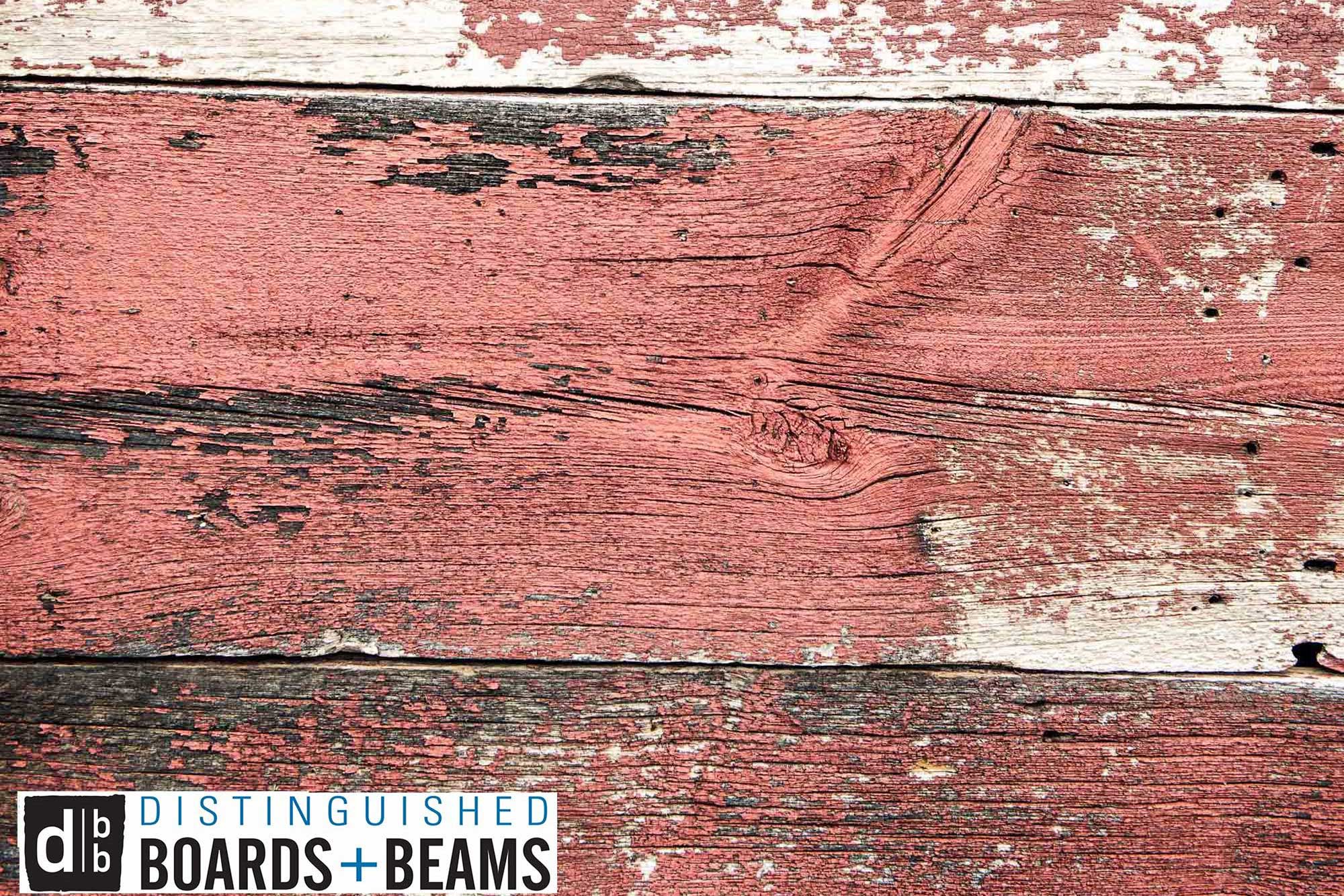 Red Reclaimed barn wood siding